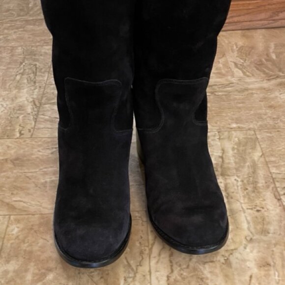 Free Lance Paris black suede tall moto boot - Picture 13 of 16